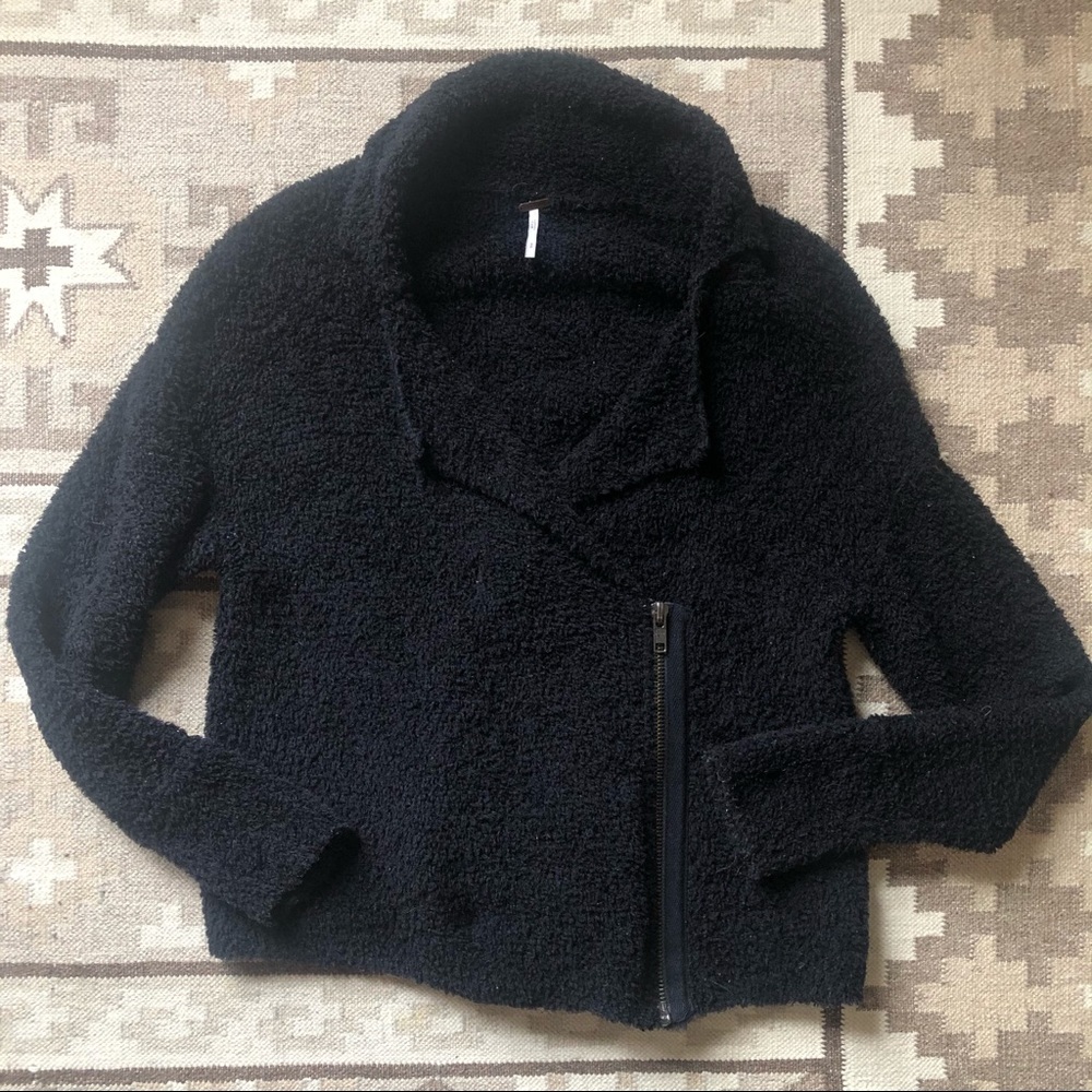 Free People Addicted to You Moto Sweater